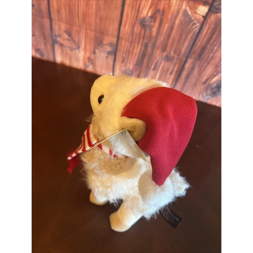 BEARINGTON PLUSH - HOLLY‎ Llama With Santa Hat And Scarf Christmas Decor